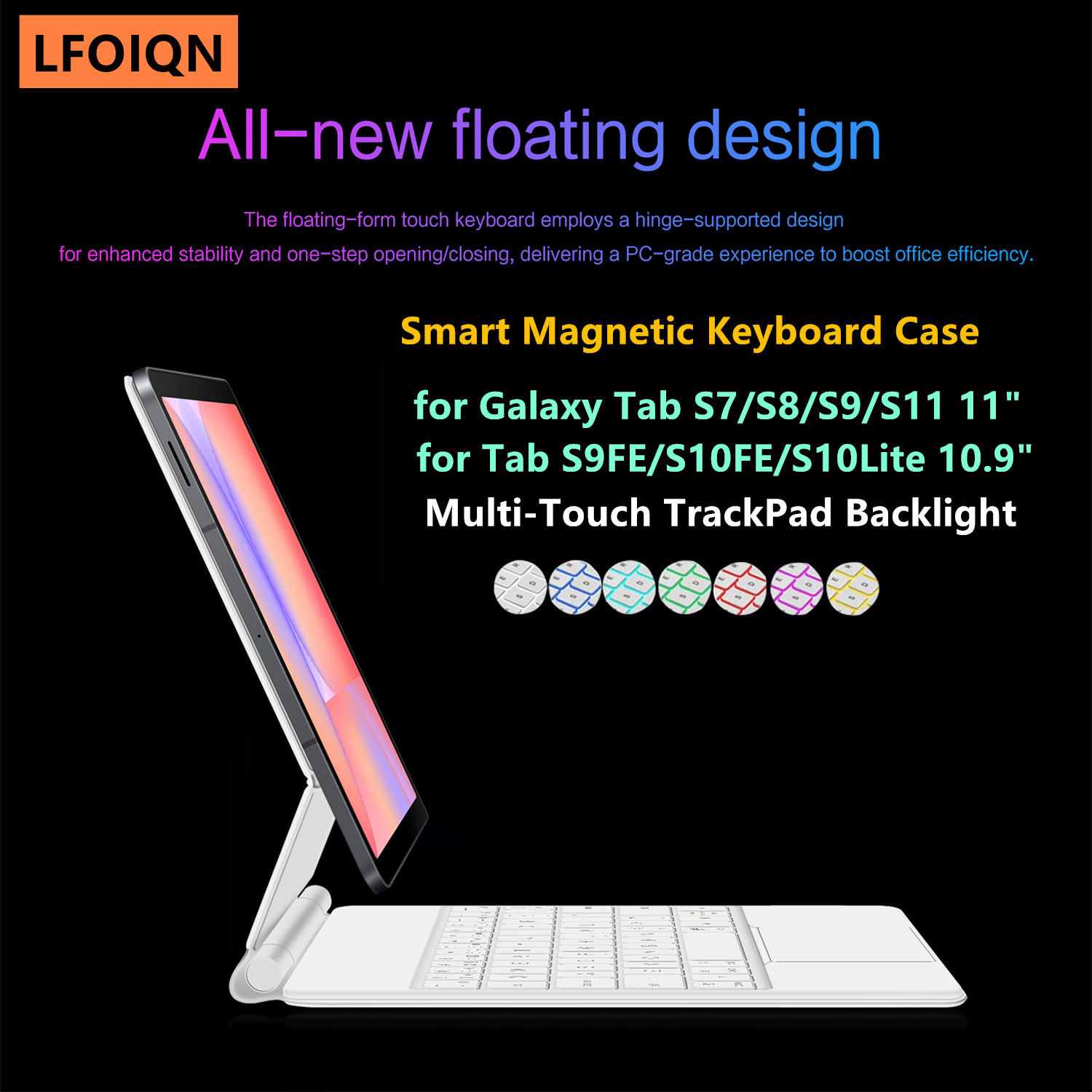 Samsung Tablet With Accessories - LFOIQN Magic Keyboard for Samsung Galaxy