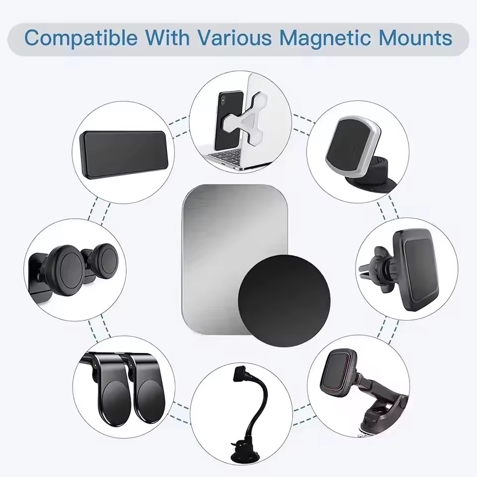 5/10pcs Magnetic Metal Plate D - Tablet Car Mount ulasan dan harga