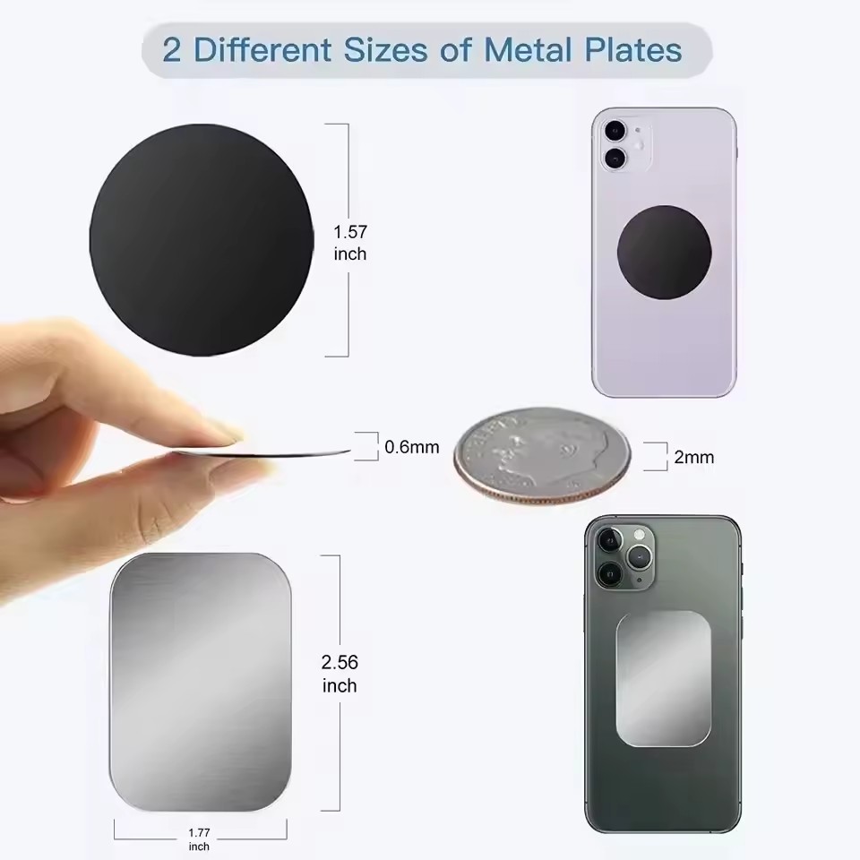 5/10pcs Magnetic Metal Plate D - Tablet Car Mount ulasan dan harga
