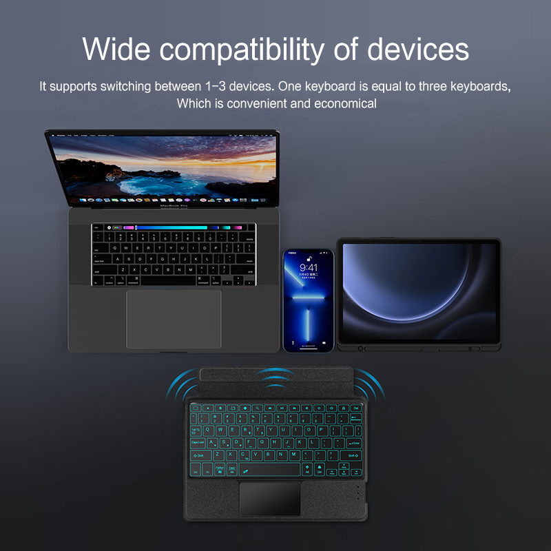 Magic Keyboard Case For Samsun - Samsung Tablet Keyboard Accessories ulasan dan harga