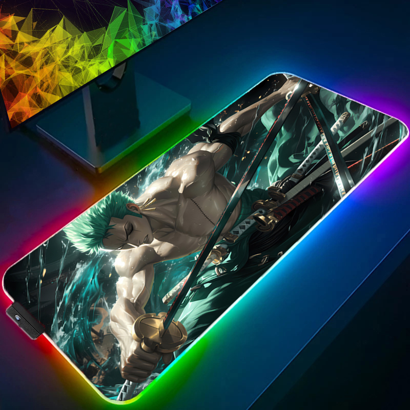 ONE PIECE Zoro Mouse Pad RGB G - Tablet Gaming Accessories ulasan dan harga