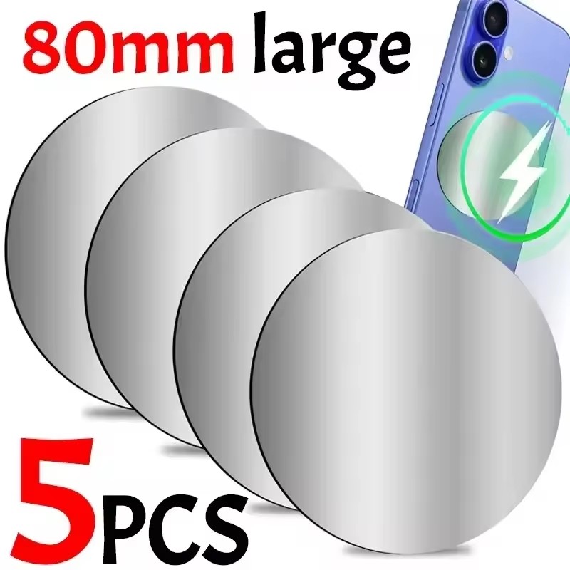 1-5PCS 8CM Magnetic Metal Plat - Tablet Car Mount ulasan dan harga