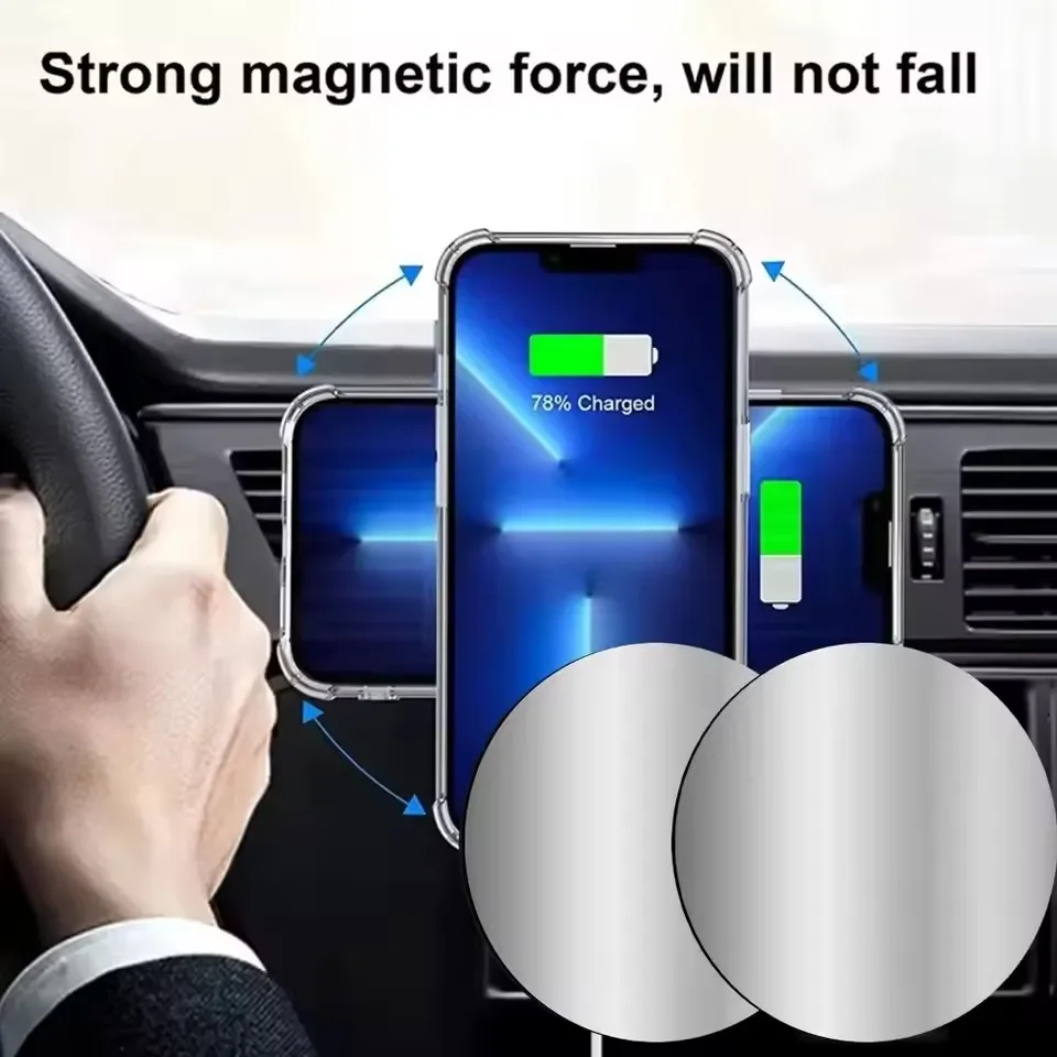 1-5PCS 8CM Magnetic Metal Plat - Tablet Car Mount ulasan dan harga