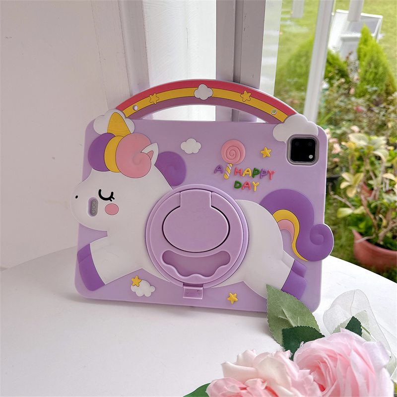 Cartoon Unicorn Kids Stand Tab - Tablet A9 Accessories ulasan dan harga