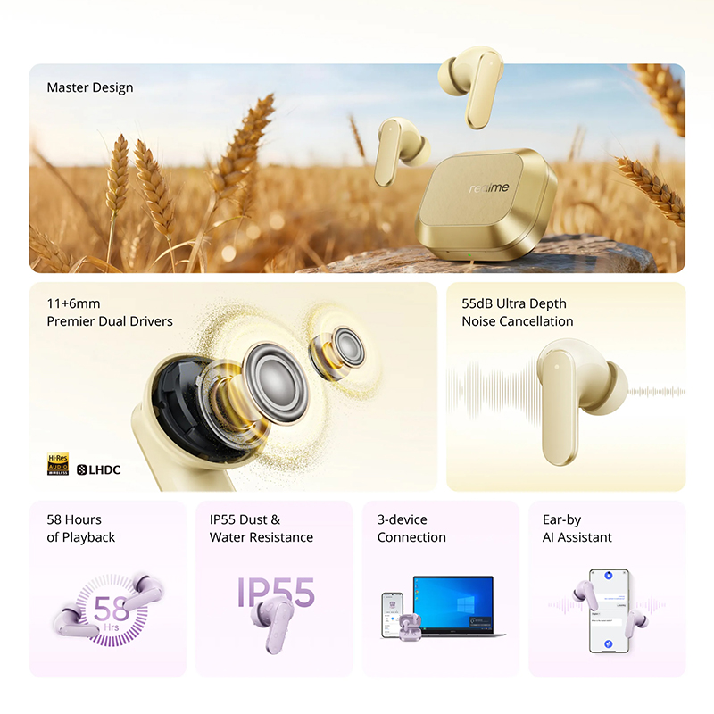Global Version realme Buds Air - Realme Tablet Accessories ulasan dan harga